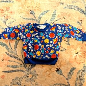 Vintage Pro Spirit Athletic Gear‎ Space Theme Sweatshirt